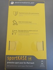 Scosche Black/Gray Polycarbon sportKASE t4 for iPod touch 4th gen