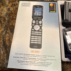 Universal Remote Control MX-980 w/Dock, Power Cord, Button Kit, Labels & Battery