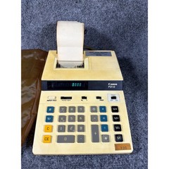 Vintage Canon P21-D Desktop Printing Calculator with Cover Made in Japan 120V