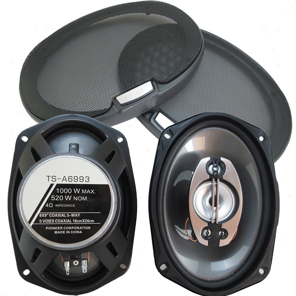6X9 In 800-1000W 5-Way Car HiFi Coaxial Speaker Car Door Stereo Speakers Pair
