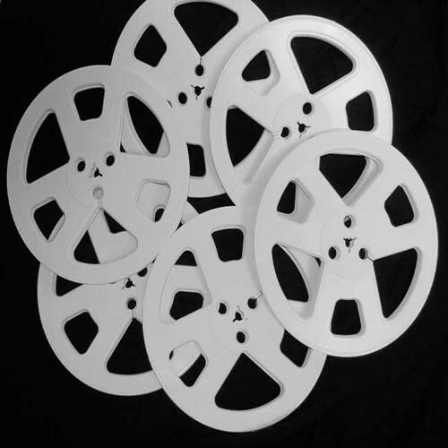 7″ x 1/4″ plastic tape reel (1) w/box Awesome WHITE color high impact plastic