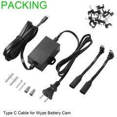 50Ft/15M Outdoor Power Adapter Compatible with Wyze Cam V4,Wyze Cam Pan V3/V2,Wy
