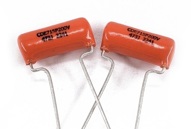 .047uf 200v 715P Orange Drop Guitar Tone Capacitor – 5% Tolerance – 2x (Pair)