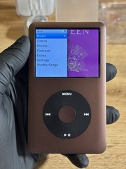 Apple IPod Classic 7th Gen 160Gb NEW EXTERIOR+BATTERY! MC297J / MINT. Espresso