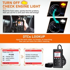 EOBD Code Reader Automotive OBD2 Scanner Car Check Engine Fault Diagnostic Tool