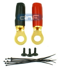 DNF COMPLETE 6000W 0 GAUGE BLUE AMP AMPLIFIER INSTALL WIRING POWER KIT