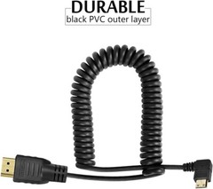 Mini HDMI to HDMI Cable Right-Angled Adapter Male High Speed for Camera 3D 1080p