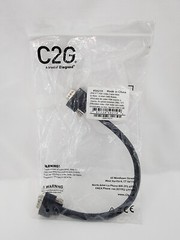 1 Foot VGA Video Cable Male to Male Compact End In Wall Capable C2G 50210