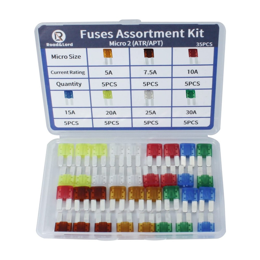 Micro 2 Car Blade Fuses Assortment Kit – Micro2 [Multiple Colors]