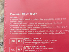Zaqe 80GB MP3 Player with Bluetooth Lithium Polymer Battery Black