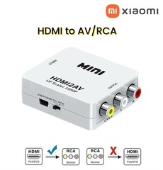 Xiaomi RCA AV to HDMI Converter, HDMI to RCA Composite Audio Video CVBS Adapter