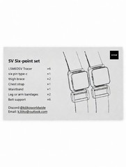 (LSM6DSV) SlimeVR Compatible Full-Body Trackers 6-Pack | VRChat SteamVR FBT Kit