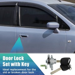 1 Set Door Lock Cylinder Set Kit with 2 Keys for Odyssey 2005 2006 2007 2008 200
