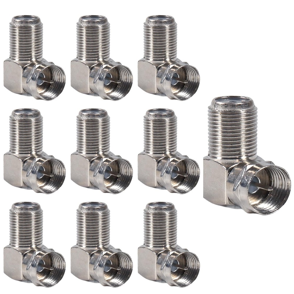 10Pack F Type RG6 Coaxial Cable Splitter 2 in 1 Out 3 Way TV Antenna Satellit…