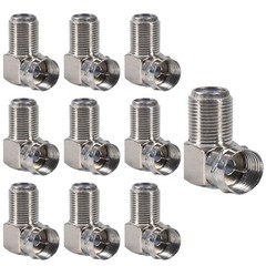 10Pack F Type RG6 Coaxial Cable Splitter 2 in 1 Out 3 Way TV Antenna Satellit…