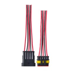 2/3/4/5/6 Way Car Waterproof Male Female 18AWG Wire Cable Connector Plug 2/4Sets