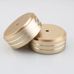 4PCS 58*22mm Amplifier Aluminum Speaker Audio Isolation Feet Pad Stand Chassis