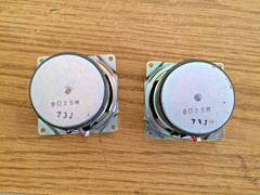 Pair Vintage Heavy Duty 4″ Midrange / Small Sub 25watt 8Ω Speaker 73J NICE