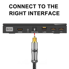 24K Gold-Plated Optical Audio Cable [10Ft/3M] – Digital Toslink SPDIF Cable Comp