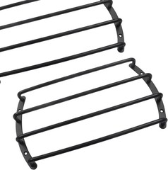2PCS 10 Inches Speaker Grill Cover 4 Bars Metal Bar Grille Audio Grill
