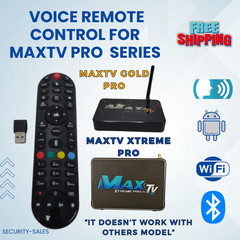 Voice Remote Control EXCLUSIVELY for ALL MaxTV GOLD PRO and XTREME PRO boxes