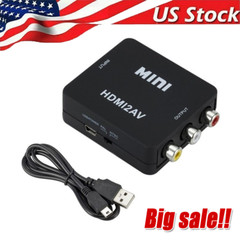 HDMI To RCA Converter Cable HDMI2AV Adapter 3RCA 1080P Composite HD Video Audio