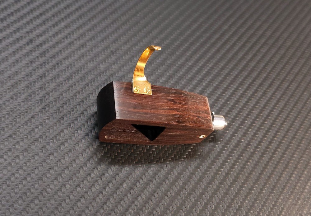Custom-Made Rosewood Headshell for Denon DL103 cartridges / Azimuth Adjustment