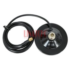N Female Jack Socket Antenna Magnetic Base 90MM Diameter RG58U 2m Cable SMA Male