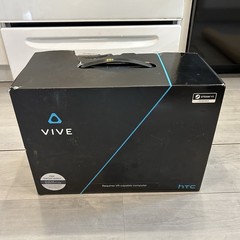 HTC Vive Complete VR System Headset Controllers Base Stations Box Tested Works