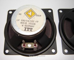 Pair of ITT 4″ Speakers – LP 100/19/105 FP – 4 Ohm