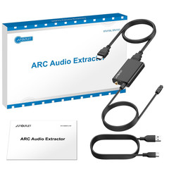 192Khz HDMI ARC Audio Extractor to Optical TOSLINK SPDIF & Coaxial Audio Splitte