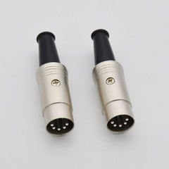 Metal Housing – 4,5 Pin DIN Connector Male for Audio Cables & Interconnects