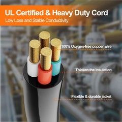 Ueakpic 30 Amp Generator Cord And Pre-Drilled Outlet Kit 25Ft Generator Cable