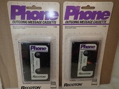 Answering Machine Cassette Tape Outgoing Message Recoton T58 30 Second Lot of 2