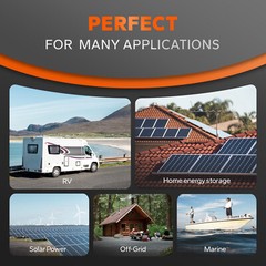 LiTime 12V 280Ah Bluetooth LiFePO4 Lithium Battery For RV Solar Boat-Refurbished