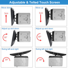 10.1″ Double 2 Din Car GPS Android 13 Apple Carplay Touch Screen Radio 64G DVR