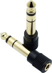 Audio Adapter 6.35Mm Male to 3.5Mm Female Stereo Headphone Connector