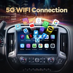 13.1” Carplay Car Stereo Radio For 2014-2018 Chevy Silverado GMC Sierra 8+128GB