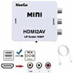 HDMI to RCA AV Converter 1080P Composite Video Audio Adapter for TV DVD VCR NEW