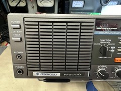 Kenwood R-2000 Receiver w VC-10 VHF converter, man. copy, cords: Tested Working!