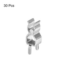 30Pcs Fuse Clips for 3.6x10mm Glass Ceramic Tube Holder Clamps Silver