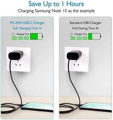 6FT Type USB-C Cable&Super Fast Wall Charger Adapter For Samsung Galaxy S23/22 +