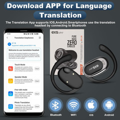 Auriculares Traductor 144 Idiomas 3 en 1 con Aplicación para Android/iOS