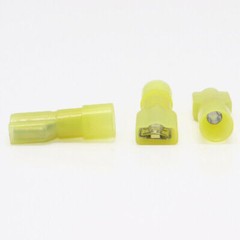 50Pcs 12-10 Gauge Nylon Female Crimp Wire Connectors Insulated Spade Terminal