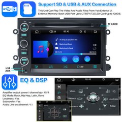 For 2004-2008 Ford F150/250 Car DVD CD Player Stereo Radio with Carplay Back Cam