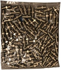 New 100 PPC F81 Barrel RG6 Female Slice Coax Cable Connector 3GHz (CF81GHZM)