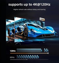 8K HDMI 2.1 Splitter 48Gbps with 3D Dolby Support for PS5 and Laptops