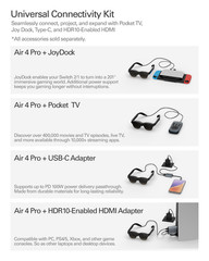 RayNeo Air 4 Pro AR Glasses, HDR10 Display, Vision 4000 Chip 201″ Audio by B&O