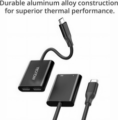 AR Glasses Hub USB C to AR Glasses 4K@60Hz Charging Adapter