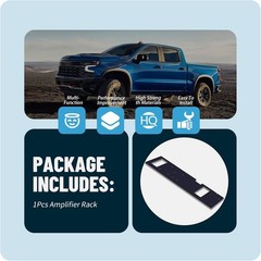1Pcs Amplifier Rack/Plate/Board Fits 2019-2024 GM Truck Silverado Sierra 1/2 PVC